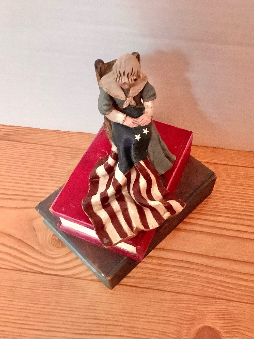 Vintage Betsy Ross Figurine  by Lead Artist Tom Clark
